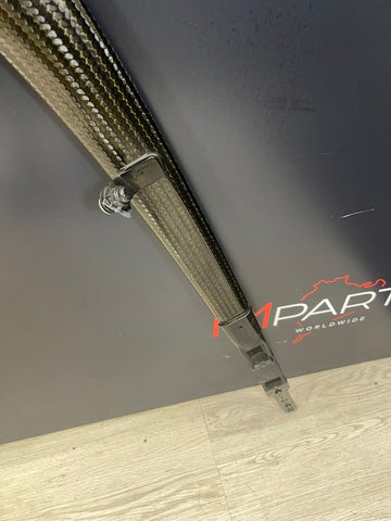 15-20 BMW F80 F82 F83 M3 M4 Carbon Fiber Strut Brace Bar OEM *Broken Tabs*