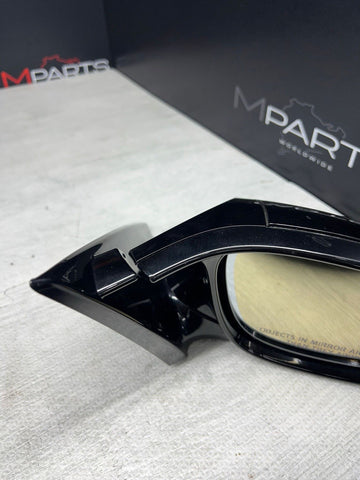 08-13 BMW E92 E93 M3 Folding Mirrors Gloss Black Trims + Glass / Black Covers