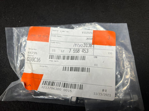 3pc BMW Engine Valve Cam Cover Screws/Bolts M7x1.00x46mm 11127558453 NEW Genuine