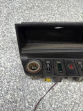 BMW E36 Center Console Panel Bezel Storage Cubby Alarm LED Heated Seats LM33 OEM