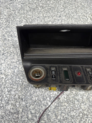 BMW E36 Center Console Panel Bezel Storage Cubby Alarm LED Heated Seats LM33 OEM
