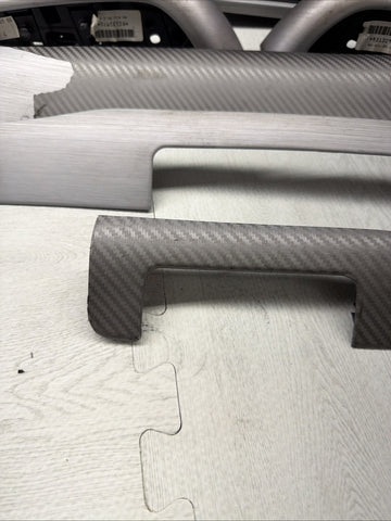01-06 BMW E46 M3 Convertible Interior Armrests Trim Set Brushed Aluminum *Notes*