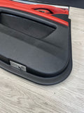 11-16 BMW F10 M5 SEDAN REAR LEFT DRIVER SAKHIR ORANGE DOOR CARD PANEL