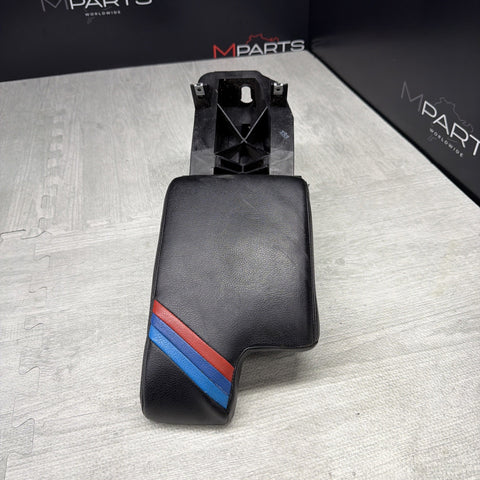 01-06 BMW E46 M3 Center Console Armrest Arm Rest Black Leather Wrapped