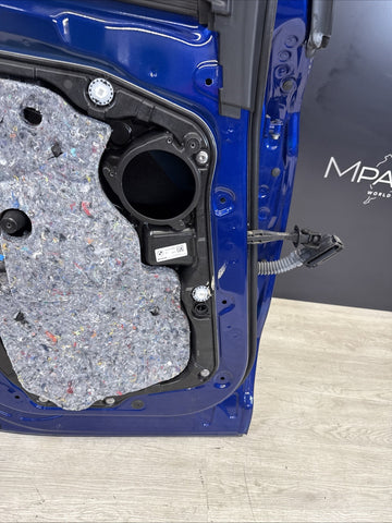 (PICKUP ONLY) 18-24 BMW F97 G01 X3 X3M Rear Left Driver Door  Marina Bay Blue