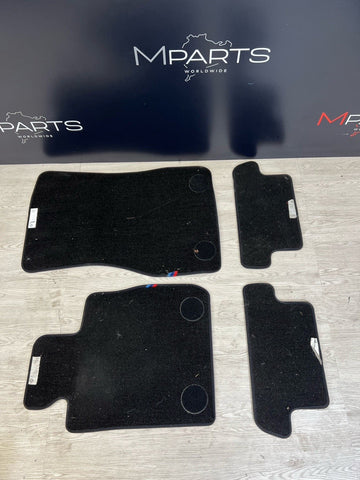 Set 4 Interior Floor Mats Carpets Black OEM 20-24 BMW F92 M8 Coupe