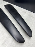 BMW E46 325 330 M3 Front Door Upper Armrest Pads Nappa Black