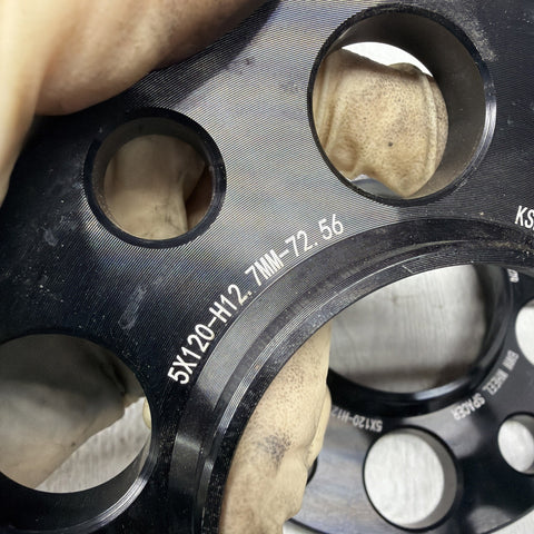KSP Performance 12.7MM PAIR 5x120 BMW 6061 Forged Aluminum Wheel Spacers