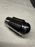 2004-2006 BMW E46 M3 SMG GEAR SHIFT KNOB NAPPA BLACK LEATHER / CHROME OEM