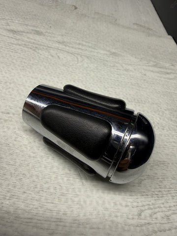 2004-2006 BMW E46 M3 SMG GEAR SHIFT KNOB NAPPA BLACK LEATHER / CHROME OEM