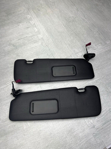 07-13 OEM BMW E88 E93 128 328 335 M3 Convertible Sun Visors Black Pair SET