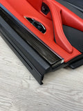 11-16 BMW F10 M5 SEDAN REAR RIGHT PASSENGER SAKHIR ORANGE DOOR CARD PANEL