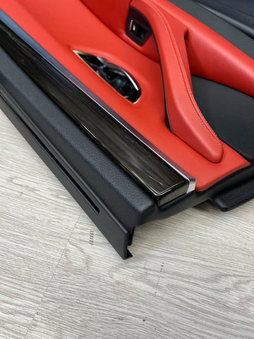 11-16 BMW F10 M5 SEDAN REAR RIGHT PASSENGER SAKHIR ORANGE DOOR CARD PANEL