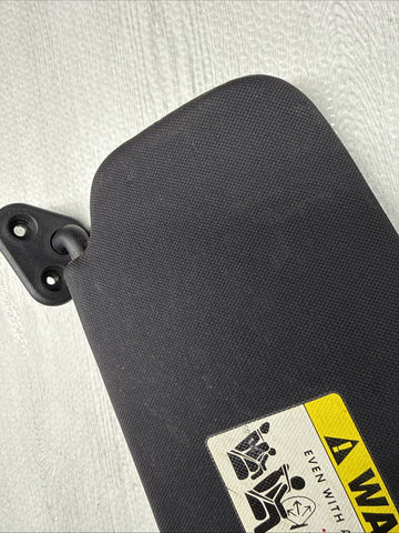 08-13 OEM BMW E92 328 335 M3 Coupe Left Driver Sun Visor Black Felt