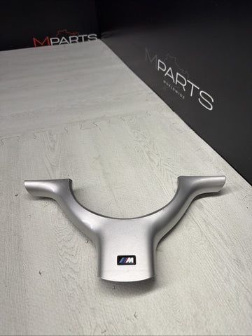 OEM 01-06 BMW E46 M3 Lower Steering Wheel Trim Cover Plate Grey