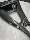 09-13 BMW E90 E92 M3 DCT CIC LEATHER CENTER CONSOLE TRIM 7903962 CARBON FIBER