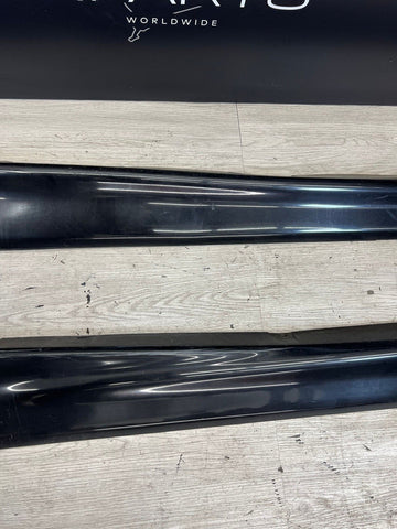 94-99 BMW E36 M3 COUPE SIDE SKIRTS ROCKER PANELS MOLDINGS COSMOS BLACK