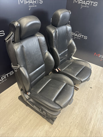 01-06 BMW E46 M3 Convertible Interior Front Heated Seats Black *Notes*