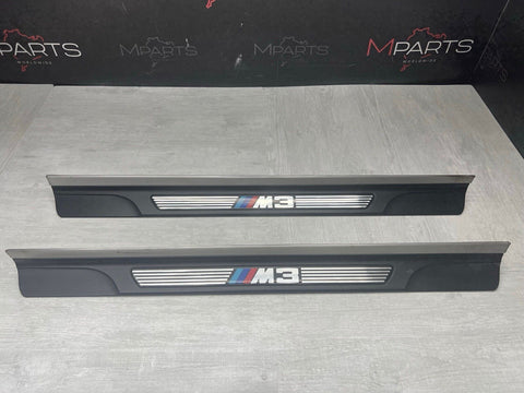01-06 OEM E46 M3 BMW M3 Left Right Pair Door Sills Panels Scuff Plates