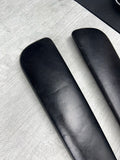 BMW E46 325 330 M3 Front Door Upper Armrest Pads Nappa Black