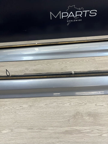 01-06 BMW E46 M3 Rocker Panel Side Skirts OEM Silver Grey + Underbody Glow Light