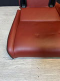 08-13 BMW E92 M3 Coupe Left Driver Rear Seat Bottom Bench Fox Red Leather OEM