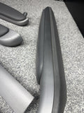 01-06 BMW E46 M3 Coupe Interior Armrests Trim Set Brushed Aluminum *4 Tabs
