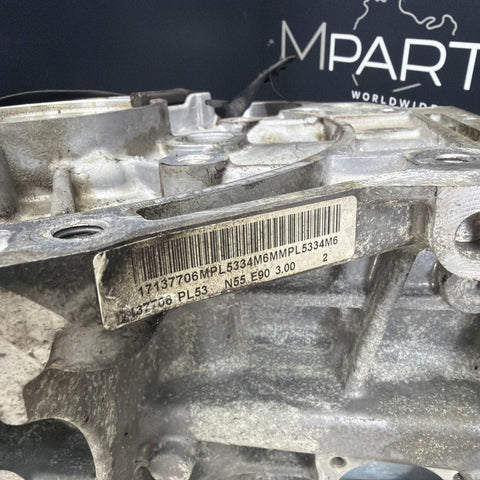 BMW N55 11-12 6-Cyl Twin-Scroll Turbo 3.0L Engine Cylinder Block Bare OEM