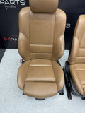 BMW E46 Sedan Wagon Pair Left & Right Front Power Leather Seats Brown M Sport