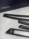 BMW E92 E93 M3 08-133 Carbon Fiber Interior  Console Panel Cover Trim Kit Set