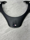 08-13 BMW E90 E92 E93 M3 Lower Steering Wheel Trim Cover Plate Black