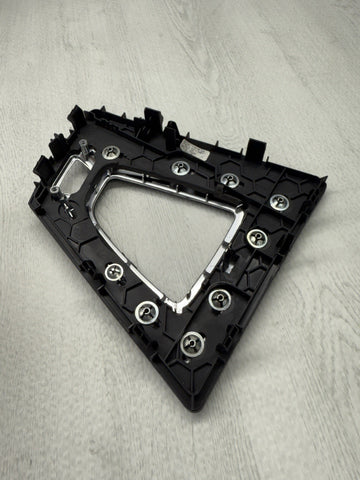 15-20 BMW F80 F82 F83 M3 M4 Center Dome DCT Shifter Plate + Carbon Fiber Overlay