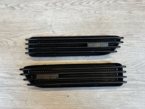 01-06 BMW E46 M3 Left Right Fender Vent Grilles Grills Trims Matte Black