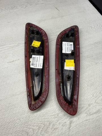 BMW E46 325 330 M3 Convertible Rear Imola Red Upper Armrest Pads 7894431 7894432