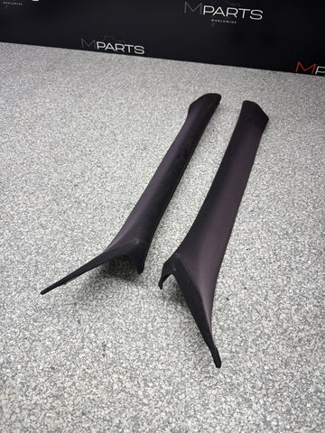 BMW E36 M3 328 Sedan A Pillars Interior Trims Cover Black Pair Set *Fading