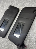 1999-2003 BMW E39 M5 Sun Visor Visors Black Nappa Leather Stitched Set OEM