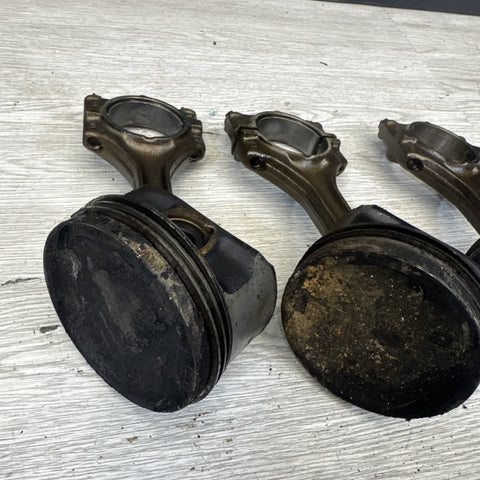 1996-2000 BMW S52 Engine Piston and Connecting Rod Set of 6 E36 M3 Z3M OEM