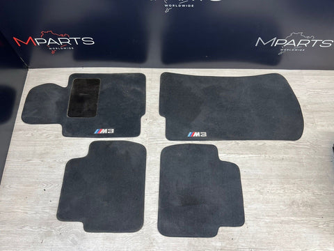 Genuine 01-06 BMW E46 M3 Coupe Carpets Floor Mats Black Front