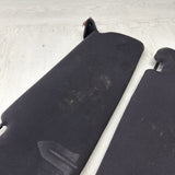 BMW E46 M3 01-06 Coupe Set Left Right Sun Visor Shade Black Pair OEM *Notes*