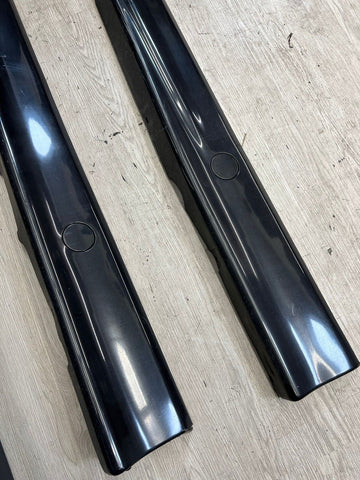 94-99 BMW E36 M3 COUPE SIDE SKIRTS ROCKER PANELS MOLDINGS COSMOS BLACK