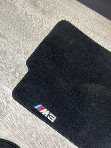 Genuine 01-06 BMW E46 M3 Convertible Carpets Floor Mats Black Front