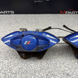 BMW 15-20 F80 F82 F83 M3 M4 Rear Brake Calipers OEM Blue