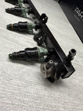 BMW 96-99 E36 M3 S52 Black Fuel Rail + Injectors