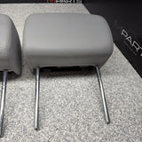 2001-2006 BMW E46 M3 Convertible Grey Rear Headrests Head Rests Pair OEM *Tabs*