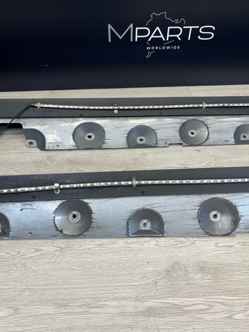 01-06 BMW E46 M3 Rocker Panel Side Skirts OEM Silver Grey + Underbody Glow Light