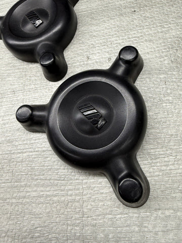 BMW E46 M3 FRONT STRUT TOWER PROTECTION CAPS COVERS PAIR 31312229458 OEM