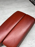 08-13 BMW E92 E90 E93 M3 Armrest Fox Red Leather OEM