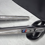 08-13 BMW E92 E93 M3 Front Fender Grilles Side Marker Light Chrome Trims OEM
