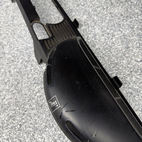 01-06 BMW E46 M3 CONVERTIBLE REAR SEAT ROLLOVER BAR TRIM COVER BLACK 8204279 OEM