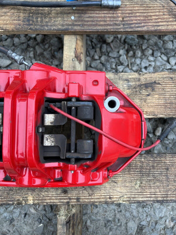 21-23 BMW M3 M4 G80 G82 G83 Front Left Driver Brake Caliper Brembo Red Oem